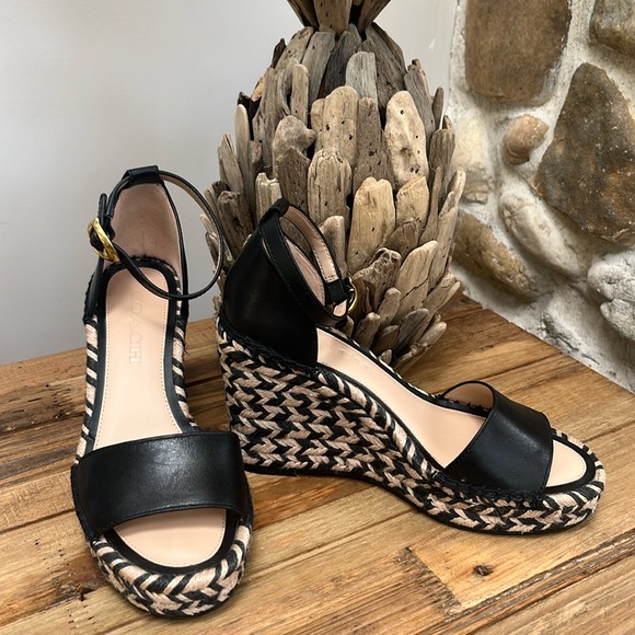 Coach Shoes - NWOT Coach Leather Espadrilles